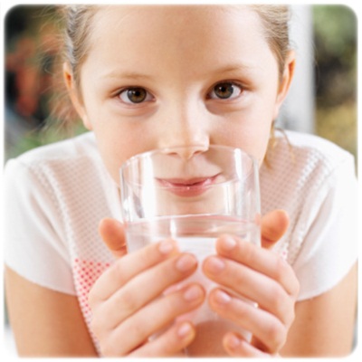 Girl with Glass of Water