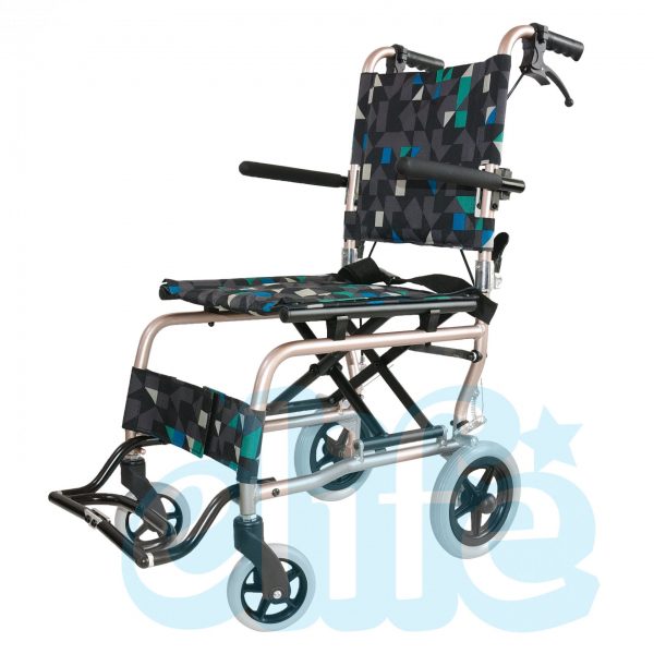 EW-11 เก้าอี้รถเข็นอลูมิเนียม 6.7Kg พับได้ (แถมกระเป๋า) - Image 3
