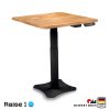 Raise1 Ergo Desk สั่งตัด ไม้แท้ | โต๊ะทำงานปรับไฟฟ้าเพื่อสุขภาพขาเดียว | RealWood - Image 5