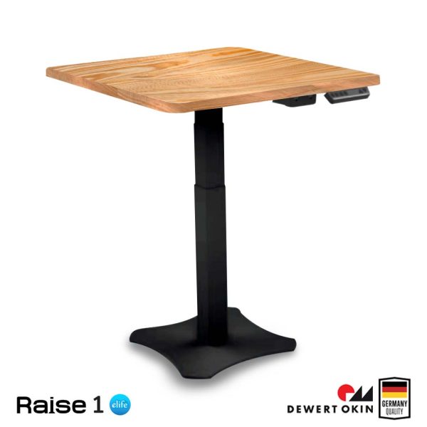 Raise1 Ergo Desk สั่งตัด ไม้แท้ | โต๊ะทำงานปรับไฟฟ้าเพื่อสุขภาพขาเดียว | RealWood - Image 5
