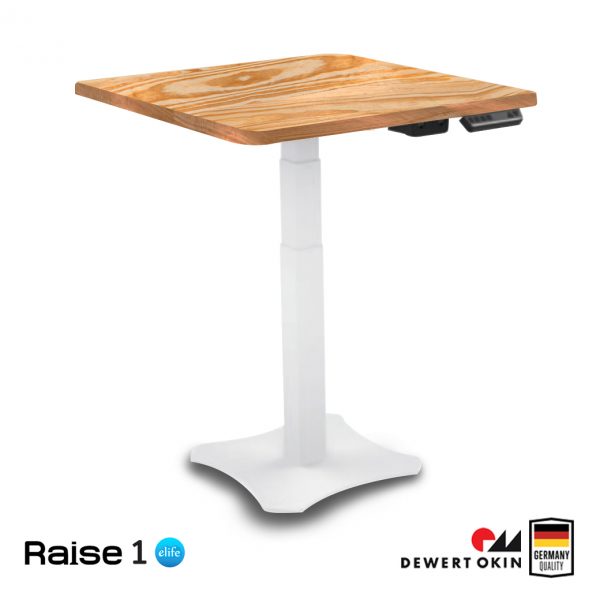 Raise1 Ergo Desk สั่งตัด ไม้แท้ | โต๊ะทำงานปรับไฟฟ้าเพื่อสุขภาพขาเดียว | RealWood - Image 2