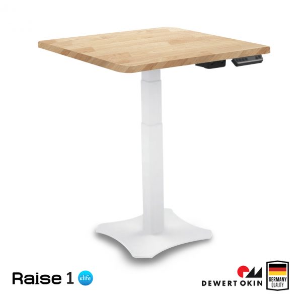 Raise1 Ergo Desk สั่งตัด ไม้แท้ | โต๊ะทำงานปรับไฟฟ้าเพื่อสุขภาพขาเดียว | RealWood - Image 3