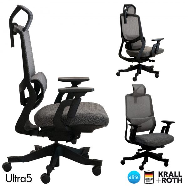 Ultra5 Ergo Chair เก้าอี้สุขภาพ ปรับได้ 5ฟังก์ชั่น