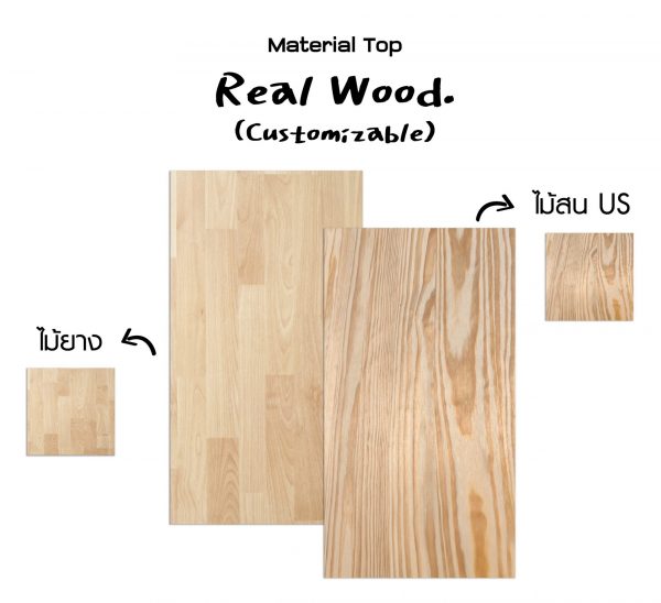 Raise1 Ergo Desk สั่งตัด ไม้แท้ | โต๊ะทำงานปรับไฟฟ้าเพื่อสุขภาพขาเดียว | RealWood - Image 4