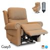 Cozy5 | โซฟาปรับไฟฟ้า 5 ฟังก์ชั่น 9 ปุ่มกด สบายกว่า นอน, ชันขา, ช่วยยืนไฟฟ้า(Stand Assist), Lumbar Adjust, Head Adjust
