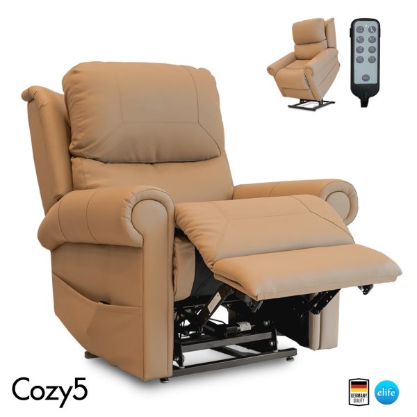 Cozy5 | โซฟาปรับไฟฟ้า 5ฟังก์ชั่น 9ปุ่มกด สบายกว่า นอน,ชันขา,ช่วยยืนไฟฟ้า(Stand Assist), Lumbar Adjust, Head Adjust