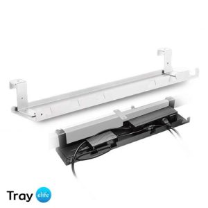 Tray ถาดเก็บสายไฟใต้โต๊ะทำงาน,จัดระเบียบสายไฟ Cable Management Under Desk