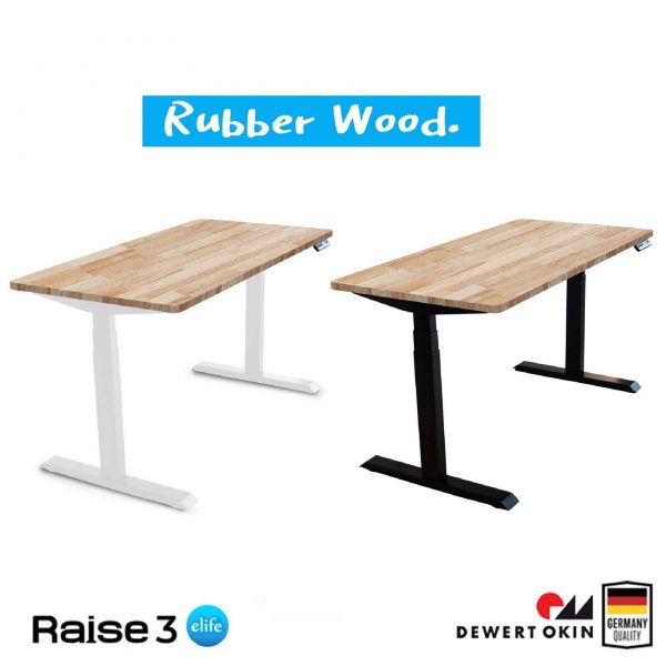 Raise3 Ergo Desk สั่งตัด ไม้แท้ | โต๊ะทำงานปรับไฟฟ้าเพื่อสุขภาพ | RealWood - Image 6