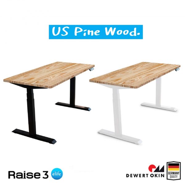 Raise3 Ergo Desk สั่งตัด ไม้แท้ | โต๊ะทำงานปรับไฟฟ้าเพื่อสุขภาพ | RealWood - Image 5