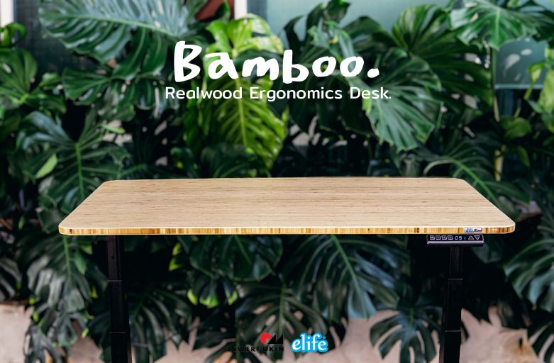 โต๊ะไฟฟ้า x ไม้ไผ่ Bamboo เนื้อไม้แท้ ผิวเนียนสวยพิเศษ