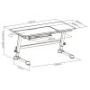 Alpha Desk | โต๊ะปรับระดับเพื่อสุขภาพสำหรับเด็กErgonomics ปรับเอียงระบบไฮดรอลิก มาพร้อมลิ้นชักขนาดใหญ่ - Image 10