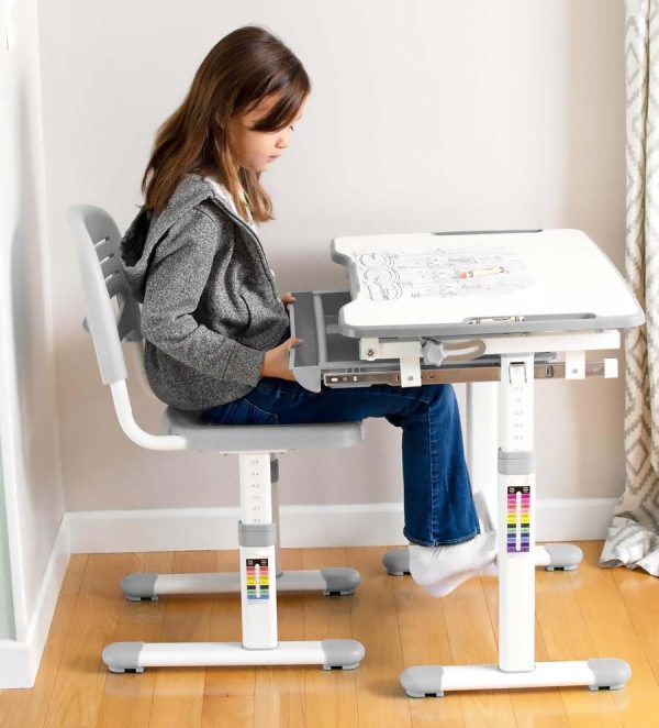Kiddy Study Set | ชุดโต๊ะเพื่อสุขภาพเด็ก ปรับระดับตามหลัก Ergonomics - Image 8