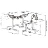 Kiddy Study Set | ชุดโต๊ะเพื่อสุขภาพเด็ก ปรับระดับตามหลัก Ergonomics - Image 7