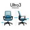 Ultra3 Ergo Chair เก้าอี้ทำงานสุขภาพเสริม Lumbar Protection support ช่วยรองรับแผ่นหลัง - Image 2