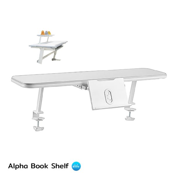 ชั้นวางหนังสือ,แท็บเล็ตสำหรับโต๊ะเด็ก Alpha Desk| Extended Book Shelf with Book Holder