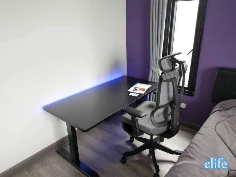Read more about the article Ergodesk พัชรินทร์ โต๊ะปรับระดับไฟฟ้า Adjustable Desk และเก้าอี้ Ergonomic