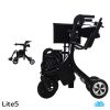 Lite5 | รถวีลแชร์ช่วยเดินแบบไฟฟ้าผู้สูงอายุ ใช้งานได้ 5ระบบ เบาเพียง 16กก. Electric Rollator Wheelchair - Image 2