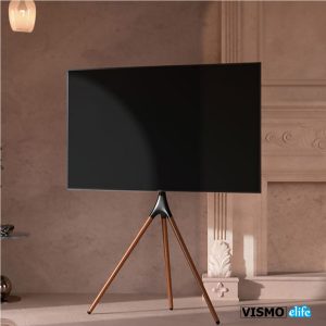 VISMO | ขายึดจอทีวี 3ขาไม้ดีไซน์มินิมอล,Triple Easel TV Stand (IF AWARD)