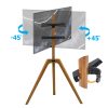 VISMO PRO | ขายึดจอทีวี 3ขาไม้บีชพรีเมียม Triple Easel TV Stand - Image 6