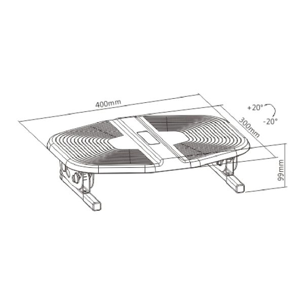 FIT2 | ที่วางเท้าสุขภาพ  ERGONOMIC TILTABLE FOOTREST - Image 3