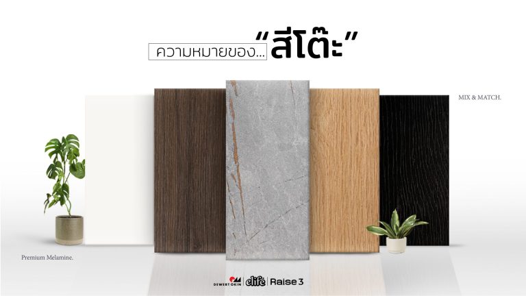 Read more about the article จัดโต๊ะให้ปัง งานก็รุ่ง! | รวมความหมายของสีโต๊ะแต่ละท็อป