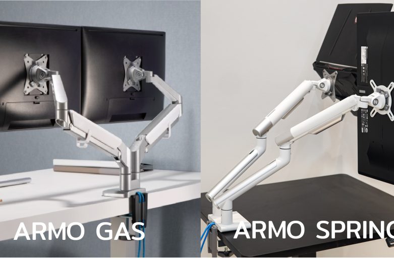 เปรียบเทียบแขนจับจอ ArmoGas & ArmoSpring แตกต่างกันยังไง ?