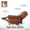 Cozy5Pro | โซฟาไฟฟ้าหนังแท้ 5 ฟังก์ชั่น Ergonomic Power Recliner ช่วยยืนไฟฟ้า(Stand Assist),ปรับรองหลังไฟฟ้า Lumbar,ปรับชันหัวไฟฟ้า - Image 5