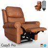 Cozy5Pro | โซฟาไฟฟ้าหนังแท้ 5 ฟังก์ชั่น Ergonomic Power Recliner ช่วยยืนไฟฟ้า(Stand Assist),ปรับรองหลังไฟฟ้า Lumbar,ปรับชันหัวไฟฟ้า