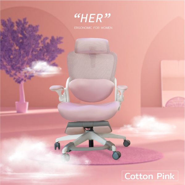 Her7 เก้าอี้Ergonomic สำหรับผู้หญิง Ergonomic Chair For Women (ผู้หญิงชอบ ผู้ชายใช้ดี) - Image 5