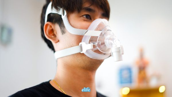Full Mask สำหรับ CPAP หน้ากากแบบเต็มครอบจมูกและปาก ชนิดเปิดหน้าผาก - Image 5