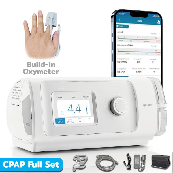 Yuwell YH-450 | CPAP สุดคุ้มเต็มฟังก์ชั่นเชตพร้อม Heated Tube + Wifi/BT + SPO2 + Mask (ประกันศูนย์2ปี) - Image 5