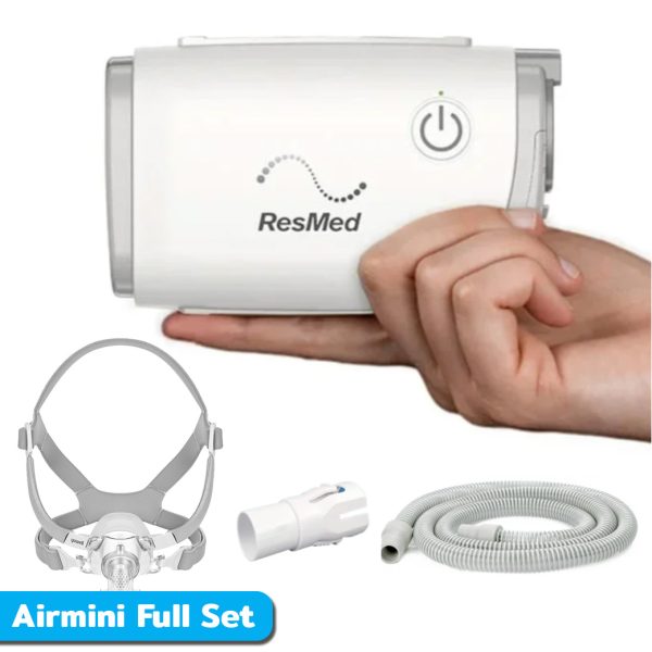 Airmini Full Set | CPAP ขนาดพกพามาเซตพร้อมหน้ากาก Nasal Mask (ประกันศูนย์2ปี)