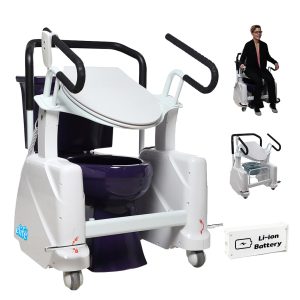 Life 3 Fording Chair | พยุงนั่งชักโครกไฟฟ้า สำหรับผู้สูงอายุ Toilet Lifting 3 ฟังก์ชั่น ไร้สายไฟ แบตเตอรี่ Li-On