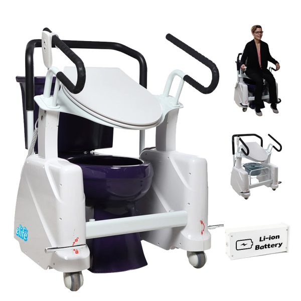Life 3 Fording Chair | พยุงนั่งชักโครกไฟฟ้า สำหรับผู้สูงอายุ Toilet Lifting 3 ฟังก์ชั่น ไร้สายไฟ แบตเตอรี่ Li-On
