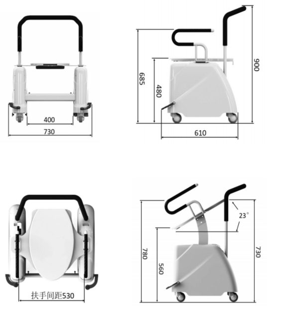 Life 3 Fording Chair | พยุงนั่งชักโครกไฟฟ้า สำหรับผู้สูงอายุ Toilet Lifting 3 ฟังก์ชั่น ไร้สายไฟ แบตเตอรี่ Li-On - Image 7