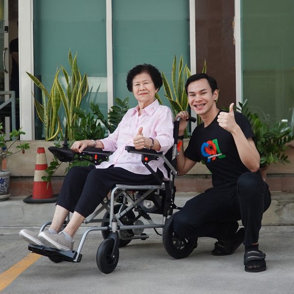 วีลแชร์บริจาคงบประหยัด แข็งแรง เท้า ล้อ โครง สแตนเลส - Image 13