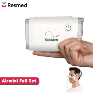 Airmini Full Set | CPAP ขนาดพกพามาเซตพร้อมหน้ากาก Nasal Mask (ประกันศูนย์2ปี)