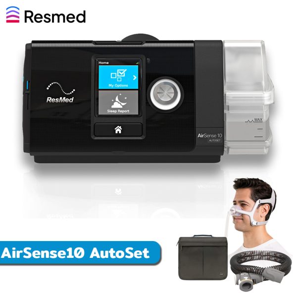 AirSense10 AutoSet Full Set | ชุด CPAP ขนาดพกพาพร้อมหน้ากาก Nasal Mask (ประกันศูนย์2ปี)