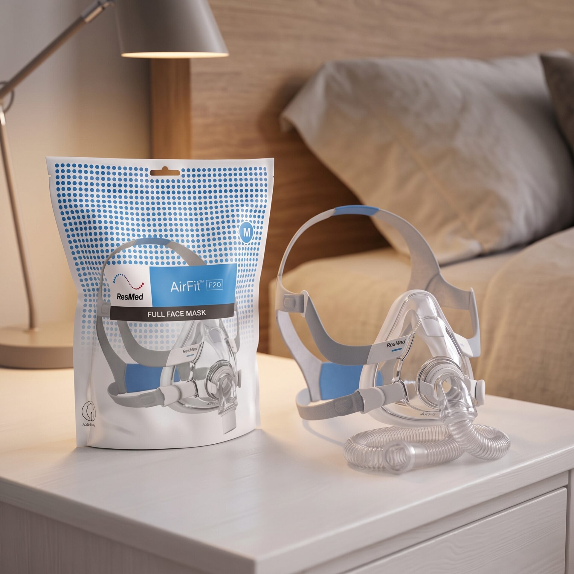 Airfit F20 | Full Mask สำหรับ CPAP แบบเต็มครอบจมูกและปาก ชนิดเปิดหน้าผาก - Image 4