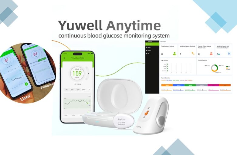 Anytime CT3 Yuwell CGM เครื่องติดตามน้ำตาลในเลือด 3 ระบบ ครบวงจร