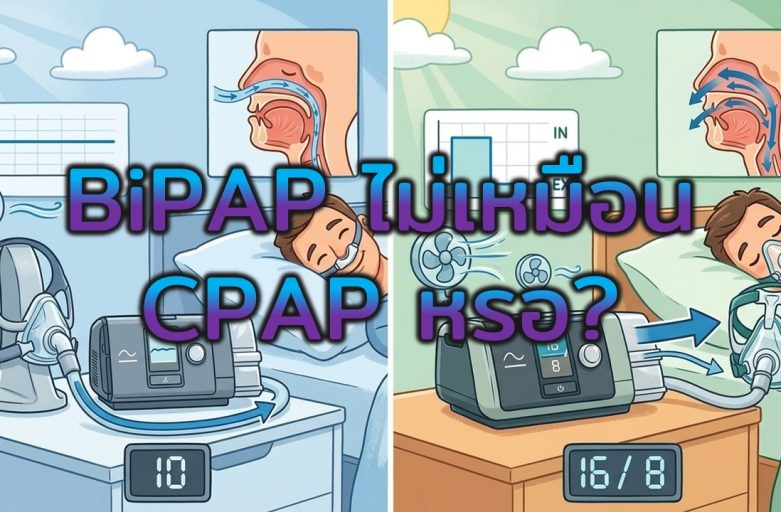 BiPAP ไม่เหมือน CPAP หรอ?