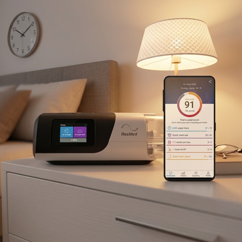AirSense11 AutoSet | เครื่องช่วยหายใจชนิดแรงดันบวก CPAP (แบรนด์แท้ ประกันศูนย์ 2 ปี) - Image 6