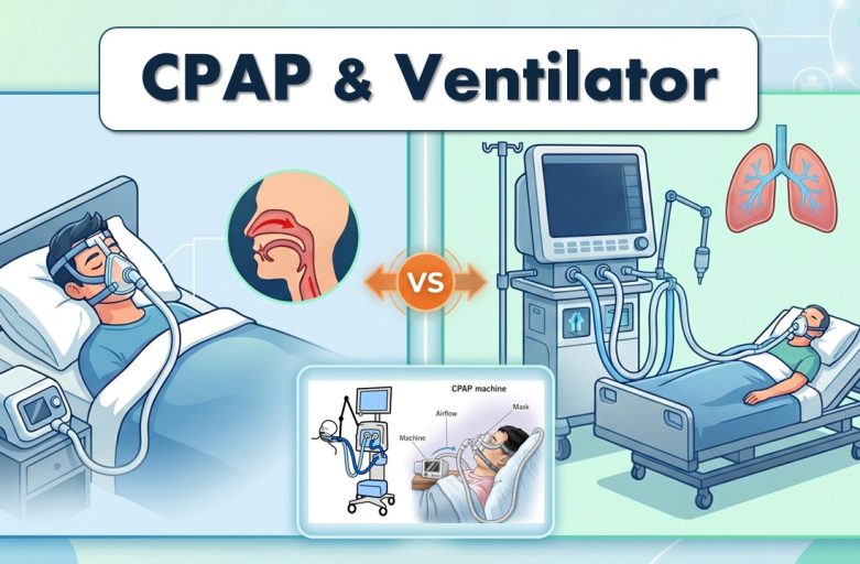 เครื่องช่วยหายใจ (Ventilator) เหมือนหรือแตกต่าง กับเครื่อง CPAP อย่างไร?