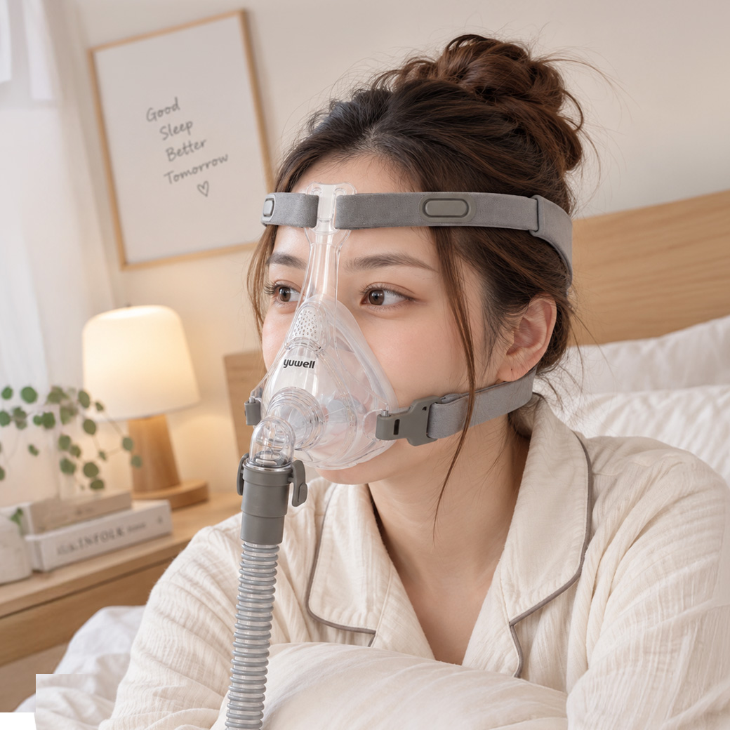 Full Mask YF-01 สำหรับ CPAP หน้ากากแบบเต็มครอบจมูกและปาก ชนิดเปิดหน้าผาก (Copy) - Image 2