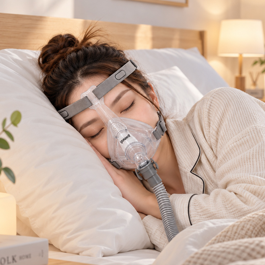 Full Mask YF-01 สำหรับ CPAP หน้ากากแบบเต็มครอบจมูกและปาก ชนิดเปิดหน้าผาก (Copy) - Image 5