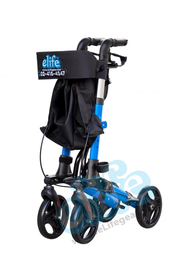 EW-21 | รถเข็นช่วยเดิน Rollator คนแก่ เบา7.8Kg พับได้เล็ก พกพา Aluminium - Image 4
