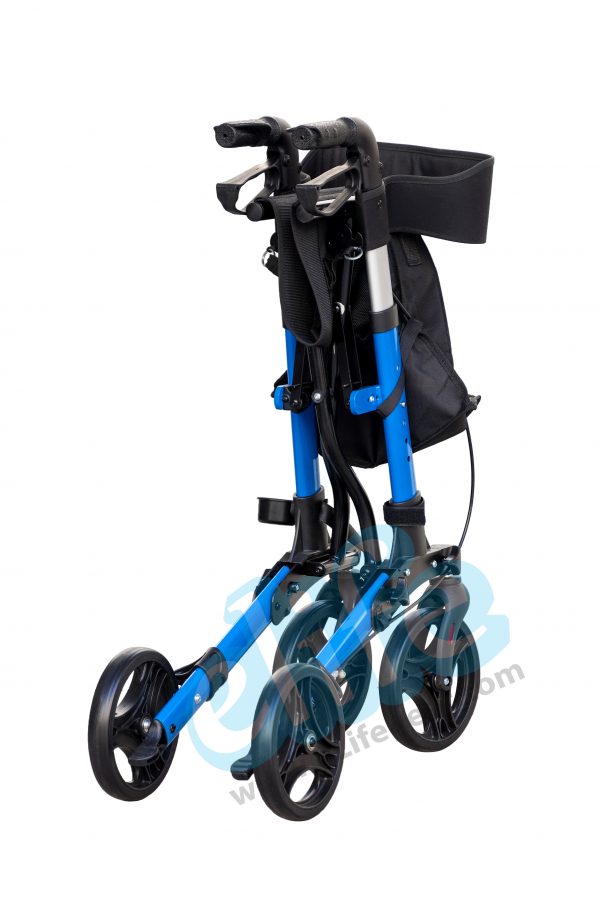 EW-21 | รถเข็นช่วยเดิน Rollator คนแก่ เบา7.8Kg พับได้เล็ก พกพา Aluminium - Image 5