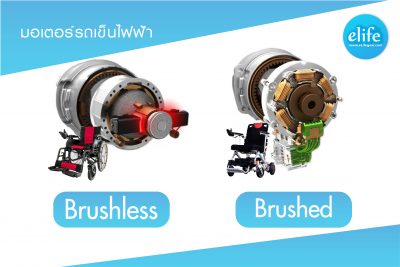 Brushless motor กับ Brushed ต่างกันอย่างไร? (มอเตอร์รถเข็นไฟฟ้า)