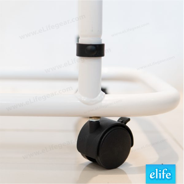 โต๊ะคร่อมเตียงผู้ป่วย มีกันตก พื้นไม้ อีไลฟ์รุ่น ET-770 - Image 3