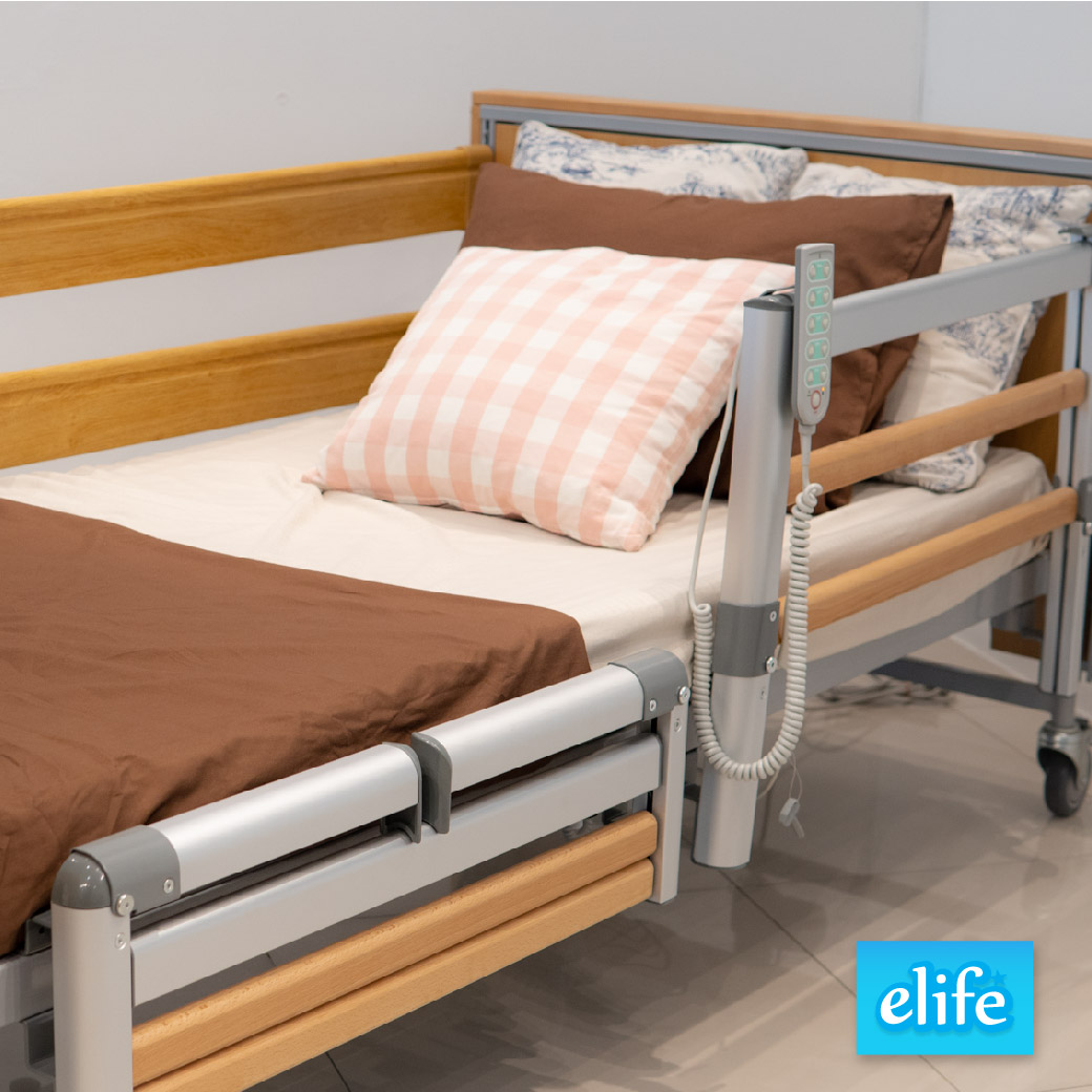 ราวกั้นอลูมิเนียมสำหรับเตียงไฟฟ้า ผู้สูงอายุ ผู้ป่วย Bed rail รุ่น EB-3C